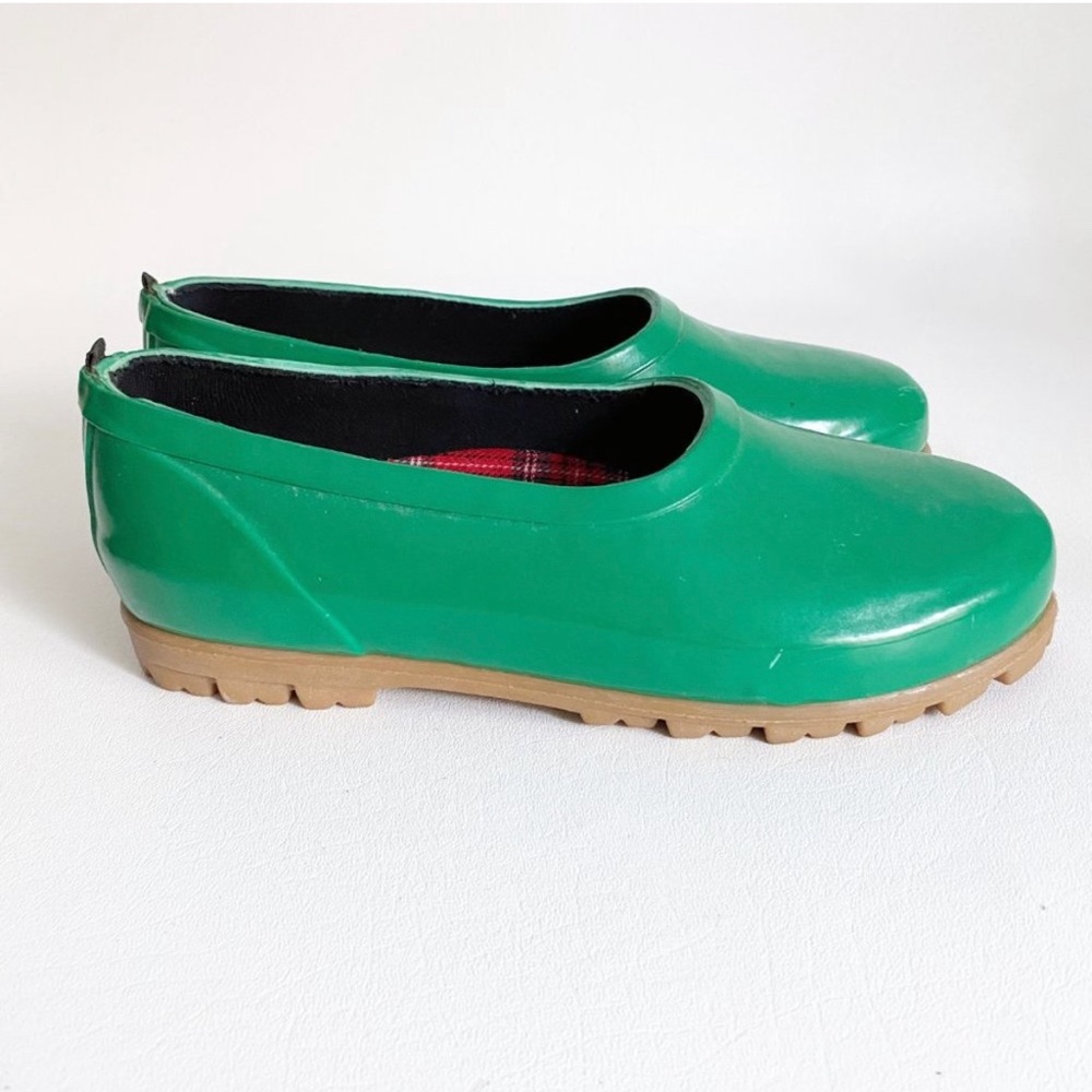 Mid West Brand Sloggers Rubber Rain Garden Shoes Green Womens Size 8 1/2